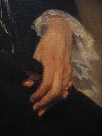 Sra. Adrian Iselin (detalle) de John Singer Sargent